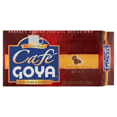 Café Goya Rich, Dark & Smooth Bold Latin Flavor Coffee, 8.8 oz, 8.8 Ounce