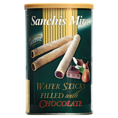Sanchis Mira Original Wafer Sticks Filled with Chocolate, 7 oz