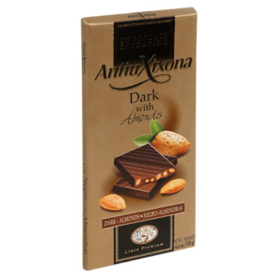 Antiu Xixona Dark Chocolate with Almonds, 4.4 oz