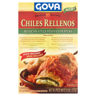 Goya Mexican Style Stuffed Peppers Chiles Rellenos, 2 count, 13 oz