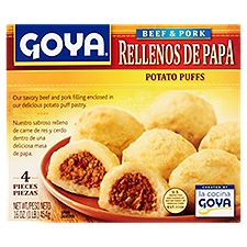 Goya Beef & Pork Potato Puffs, 4 count, 16 oz