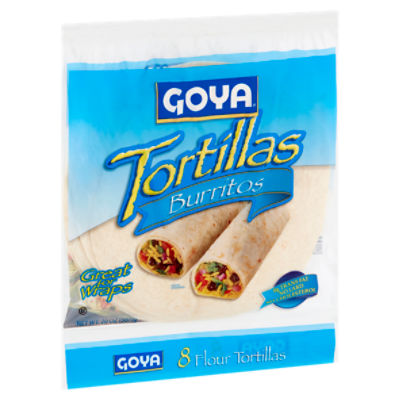 Goya Burritos Flour Tortillas, 8 count, 20 oz