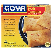 Goya Cuban Style, Pork Tamales, 4 Each