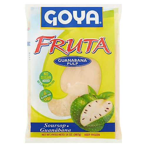 Goya Fruta: Pulps are the wholesome beneficial part of the fruit after some of the skin is removed then freshly frozen to maintain the best quality and flavor. Pulps are a nutritious and delicious way to incorporate fruit into a daily diet!nnPer serving this product is:n• Free of fatn• Free of transfatn• Free of saturated fatn• Free of sodiumn• Free of cholesterol