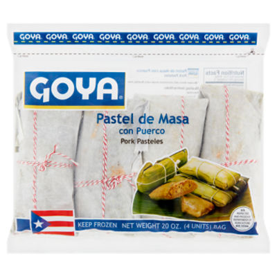 Goya Pastel de Masa con Puerco Pork Pasteles, 4 count, 20 oz