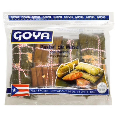 Goya Pastel de Masa con Puerco Pork Pasteles, 4 count, 20 oz Price Rite