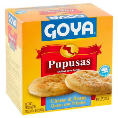 Goya Cheese & Beans Pupusas, 6 count, 22 oz