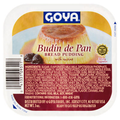 Goya Bread Pudding with Raisins, 3 oz