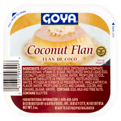 Goya Coconut Flan, 3 oz