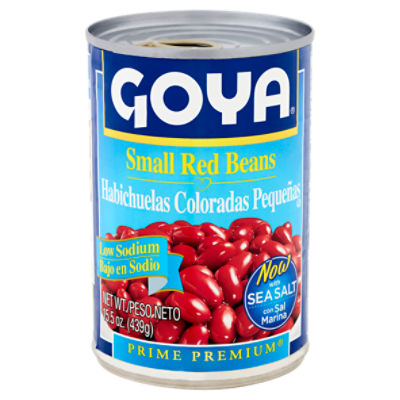 Goya Prime Premium Low Sodium Small Red Beans, 15.5 oz