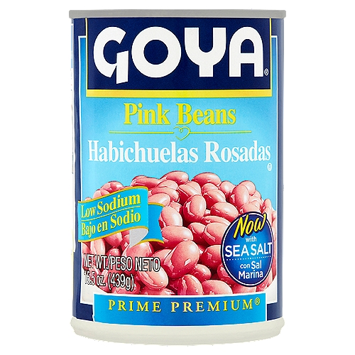 Goya Prime Premium Pink Beans, 15.5 oz
Enjoy Goya Low Sodium Beans with the same great taste!