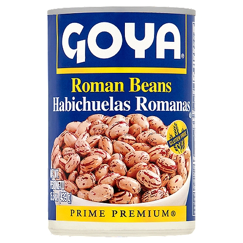 Goya Prime Premium Roman Beans, 15.5 oz