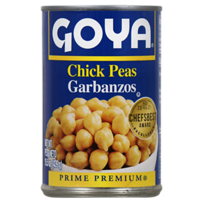 Goya Prime Premium Chick Peas, 15.5 oz, 15.5 Ounce