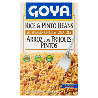 Goya Rice & Pinto Beans with Green Chiles & Tomatoes, 7 oz
