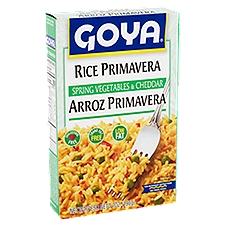 Goya Rice Primavera, Spring Vegetables & Cheddar, 7 Ounce