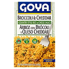 Goya Broccoli & Cheddar Country Style Rice & Cheese Sauce, 7 oz, 7 Ounce