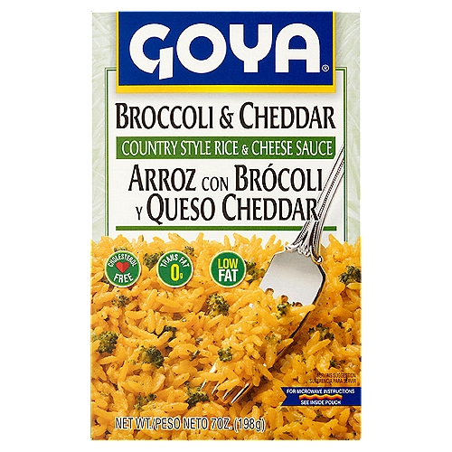 Goya Broccoli & Cheddar Country Style Rice & Cheese Sauce, 7 oz