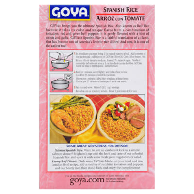 Goya Pasta, Tomatoes & Bell Peppers Spanish Rice, 7 oz