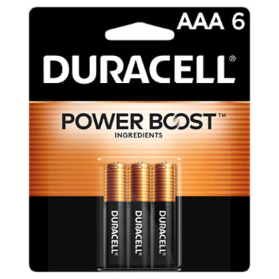 Duracell Power Boost 1.5 V AAA Alkaline Batteries, 6 count