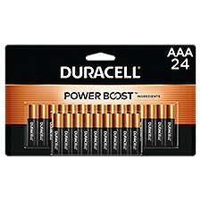 DURACELL 1.5 V AAA, Alkaline Batteries, 24 Each