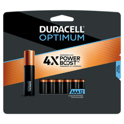 Duracell Optimum 1.5V AAA Alkaline Batteries, 12 count - The Fresh