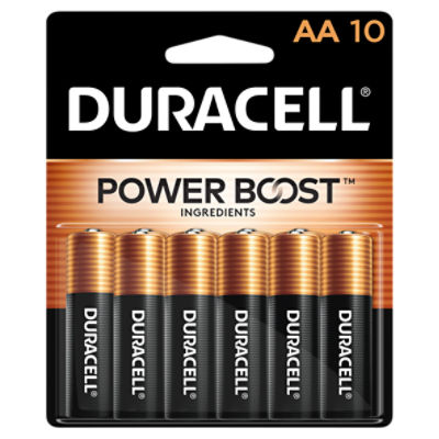 Duracell Power Boost 1.5 V AA Alkaline Batteries, 10 count
