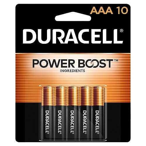 Duracell AAA 1.5 V Alkaline Batteries, 10 count