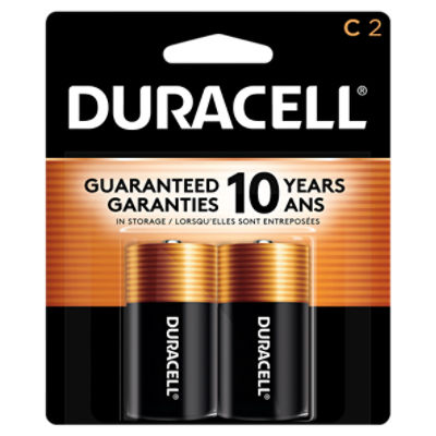 Duracell 1.5 V C Alkaline Batteries, 2 count