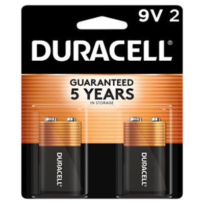 Duracell 9 V Alkaline Batteries, 2 count, 2 Each