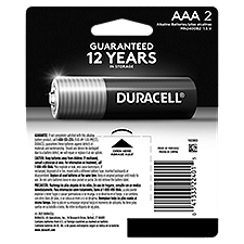 Duracell Coppertop AAA Alkaline Batteries, 2 Each