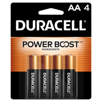 Duracell Power Boost 1.5 V AA Alkaline Batteries, 4 count