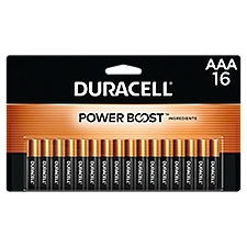Duracell Power Boost 1.5 V AAA Alkaline Batteries, 16 count