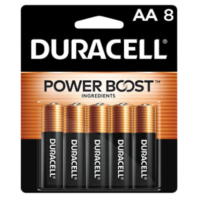 Duracell Power Boost 1.5 V AA Alkaline Batteries, 8 count