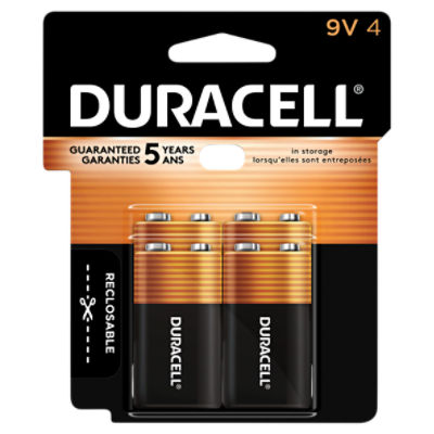 Duracell Coppertop Alkaline 9-Volt Batteries (4-Pack)