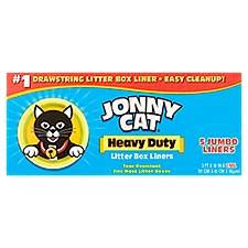 Jonny Cat Heavy Duty Jumbo Litter Box Liners, 5 count, 5 Each