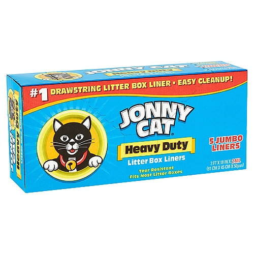 JONNY CAT Heavy Duty Litter Box Liners Jumbo 5 Liners-Box 