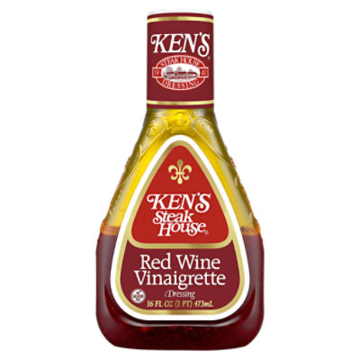 Ken's Steak House Red Wine Vinaigrette Dressing, 16 fl oz, 16 Fluid ounce