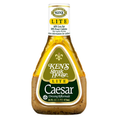 Ken's Steak House Lite Caesar Dressing & Marinade, 16 fl oz