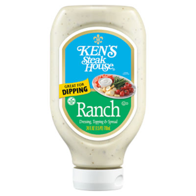 Ken's Steak House Ranch Dressing, Topping & Spread, 24 fl oz