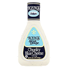 Ken's Steak House Chunky Blue Cheese Dressing, 16 fl oz, 16 Fluid ounce