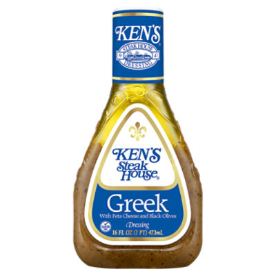 Ken's Steak House Greek Dressing, 16 fl oz, 16 Fluid ounce