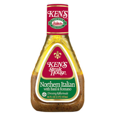 Ken's Steak House Italian with Aged Romano Dressing & Marinade, 16 fl