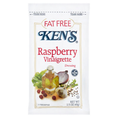 Ken's Fat Free Raspberry Vinaigrette Dressing, 1.5 oz