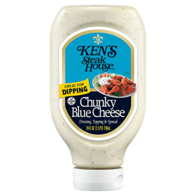 Ken's Steak House Chunky Blue Cheese Dressing, Topping & Spread, 24 fl oz