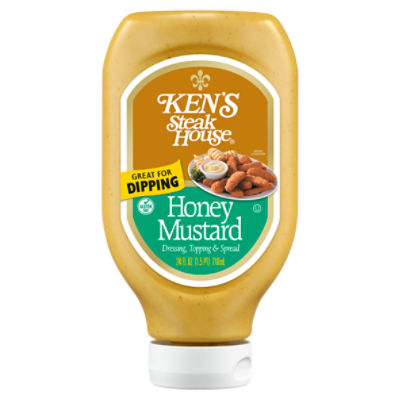 Ken's Steak House Honey Mustard Dressing, Topping & Spread, 24 fl oz, 24 Fluid ounce