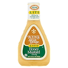 Ken's Steak House Lite Honey Mustard Dressing, 16 fl oz, 16 Fluid ounce