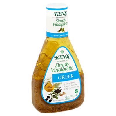 Ken's Steak House Simply Vinaigrette Greek, Salad Dressing