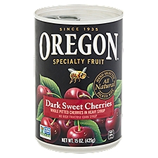 Oregon Specialty Fruit Dark Sweet Cherries, 15 oz, 15 Ounce