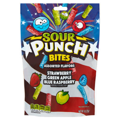 Sour Punch Bites Assorted Flavors Candy, 9 oz Price Rite