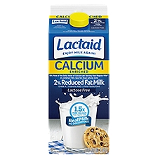 Lactaid Calcium Enriched 2% Reduced Fat Milk, half gallon, 64 Fluid ounce